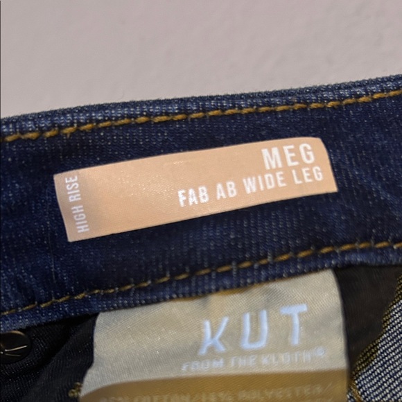 Kut from the Kloth Meg High Rise Wide Leg Jeans - Picture 5 of 6